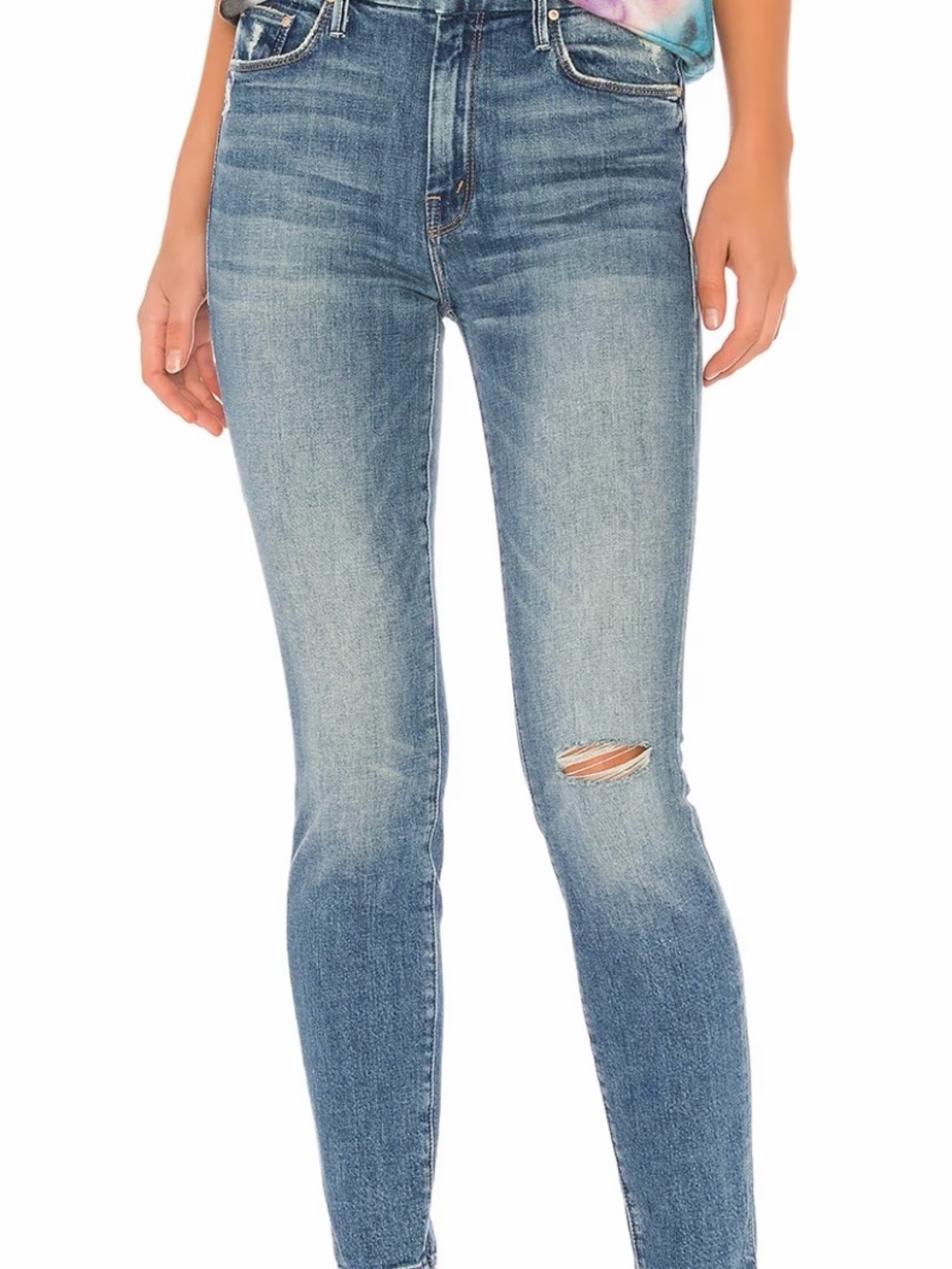 MOTHER high waisted looker ankle jean